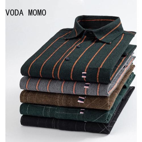 Men shirts Harajuku Color Block Plaid Shirt 2021 Mens Streetwear Thick Shirts Long Sleeve Male Vintage Korean Fashions Clothes