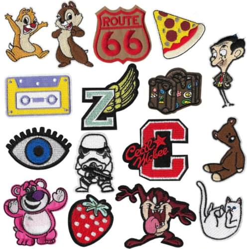 Mr. Bean Iron On Embroidered Clothes Patches For Clothing Stickers Garment Wholesale