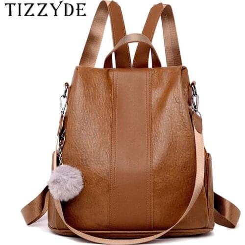 2019 new fashion PU leather backpack personality ladies street tide package CPQ125