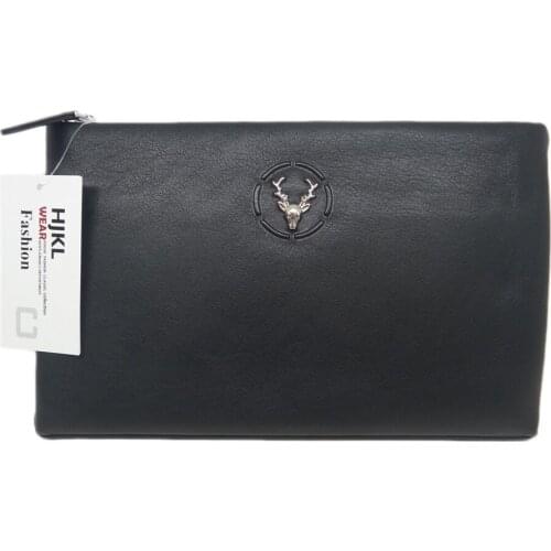 New style genuine leather wallet design purses man clutch bags free shipping