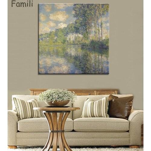 Sale Monet Oil Painting Lotus Canvas Printing Unframed Impressionist Wall Art Print on Canvas Picture Poster Sofa Cuadros Decor