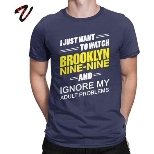 Ignore My Adult Problems Men T Shirt Brooklyn 99 Brooklyn Nine Nine Jake Peralta Tees Crew Neck T-Shirt Printing Tops