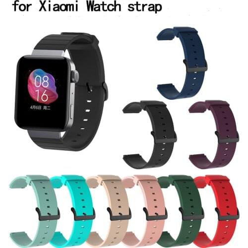 Suitable for Xiaomi smart watch strap for Xiaomi watch multi-color silicone strap For Xiaomi Smart Mi Watch Standard Bracelet