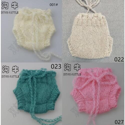 Newborn Photography Prop Hat Handmade Mohair Knit Cap