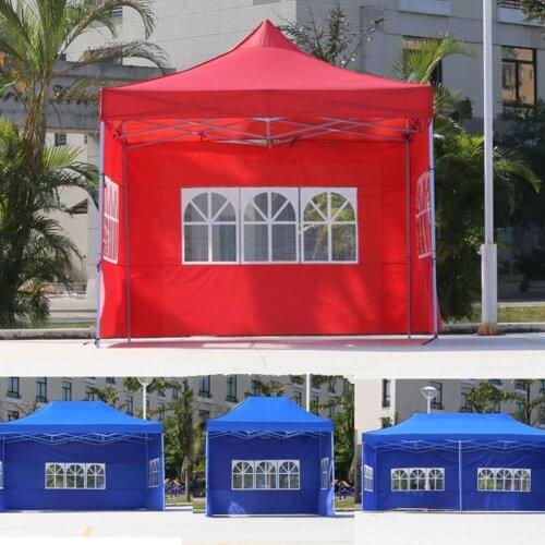 Folding Shade Cloth Tent Advertising Thickened Dustproof Retractable Tarpaulin Window Cover Roman Tent Four-corner Rainproo L9U7