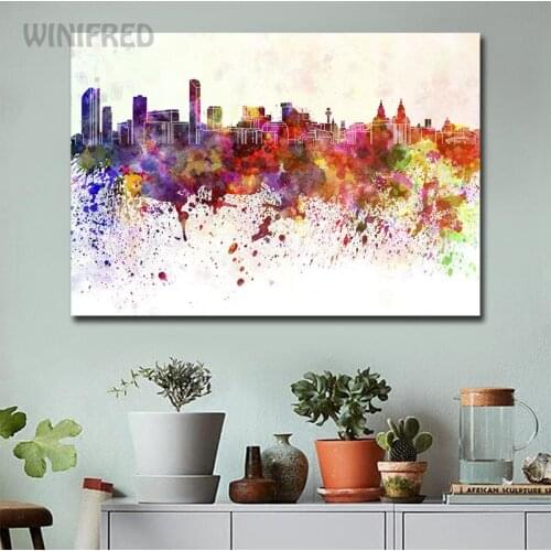 Modern Abstract Building Canvas Painting Poster Print Wall Art Wall Picture For Living Room Nordic Decoration Home Decor