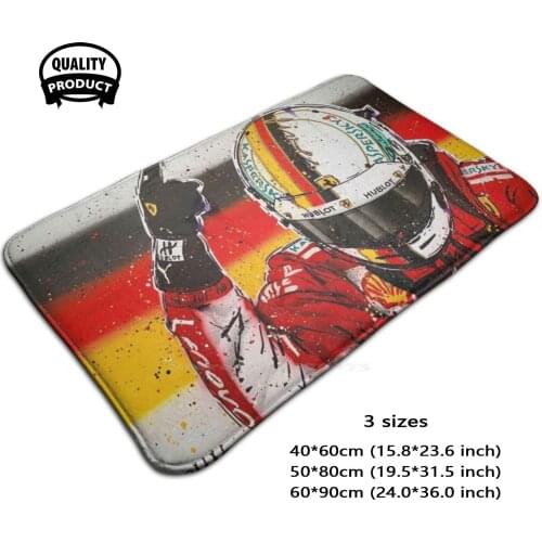 Vettel Graffiti Painting By 3D Household Goods Mat Rug Carpet Foot Pad Vettel Vettel Sv5 Seb Graffiti