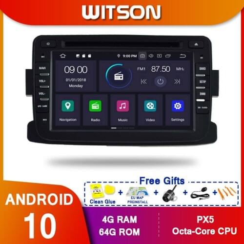 WITSON Android10 Octa core PX5 CAR DVD player For RENAULT DUSTER IPS SCREEN 4GB RAM 64GB ROM CAR GPS NAVIGATION