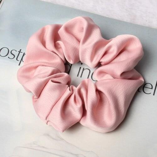 Scrunchie Hairbands Hair Tie Women for Hair Accessories Satin Solid Scrunchies Stretch Ponytail Holders Handmade Gift Heandband