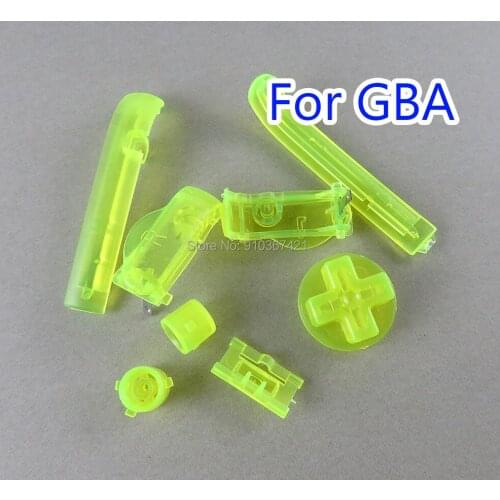 1set/lot Multi-Color L R A B Buttons Keypads For Gameboy Advance GBA Buttons Frame D Pads Power ON OFF Buttons For GBA Console