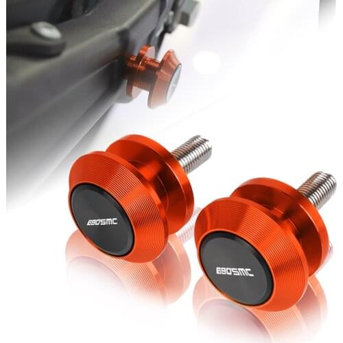 10MM 690SMC-R Motorcycle Swingarm Spools Stand Screws Slider For 690 SMC SMC-R 690SMC 2010 2011 2012 2013 2014 2015 2016 2018 17
