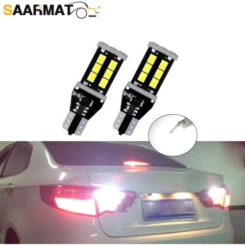 2x T15 W16W LED Backup Reverse Light For Kia Rio K2 3 Armrest Ceed Sportage Sorento Cerato Soul Picanto Optima K3