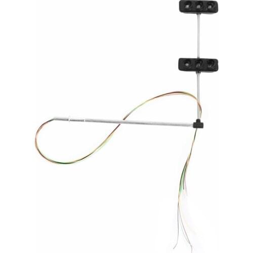 3 Color Traffic Light Signals Ho Oo Scale Model 6Led For Diy Sand Table Crossing Street Construction Model 4