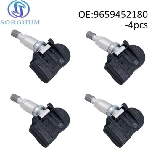 4pcs 9659452180 TPMS Tyre Pressure Sensor For Peugeot 207 208 307 407 408 508 607 807 1007 2008 433MHz FW931A159AB