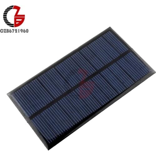 6V 100mA 0.6W Mini Epoxy Solar Panel Photovoltaic Polycrystalline Cell Charger