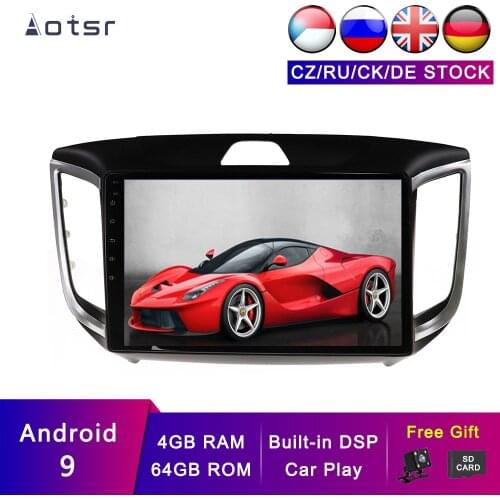 AOTSR Android 9 Car Radio For Hyundai Creta IX25 2015 - 2019 GPS Navigation Multimedia 2 Din Video Audio DSP Player PX6 IPS Unit