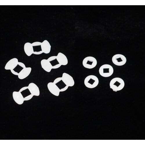 8.2mm(D) White Plastic Insulation Gaskets for Cree XP-L LED,15.6mm(L) White Plastic Insulation Gaskets for Cree XM-L XM-L2 LED
