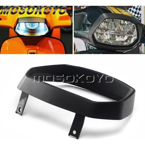 ABS Plastic Motorcycle Scooter Black Headlight Rim Cover Assembly Front Headlamp Surround Bezel for VESPA 150 Sprint 2017-2020