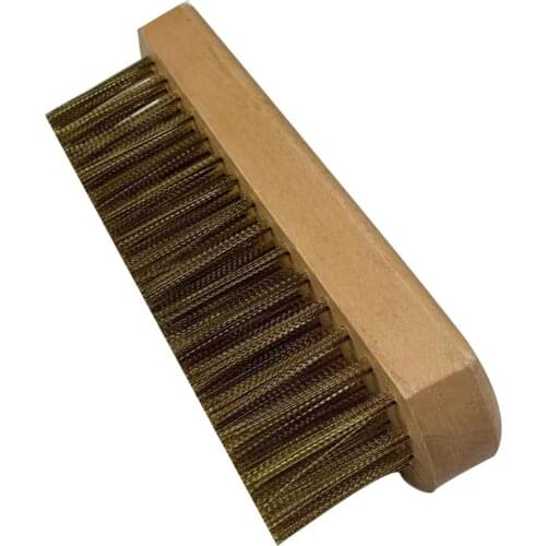 Home Pizza Oven Coppers Brush Bristle Brass Scraper Professional Household Grill Cleaning Oven Brush Cleaning Tools 16x5cm