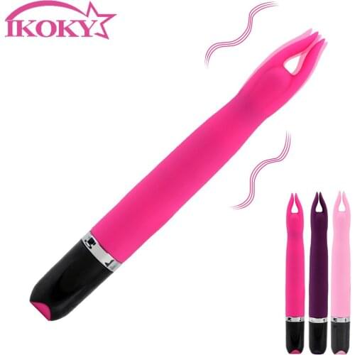 IKOKY 7 Speed Vibrator G-spot Stimulate Strong Vibration AV Stick Female Vagina Clitoris Massager Waterproof Sex Toys for Women