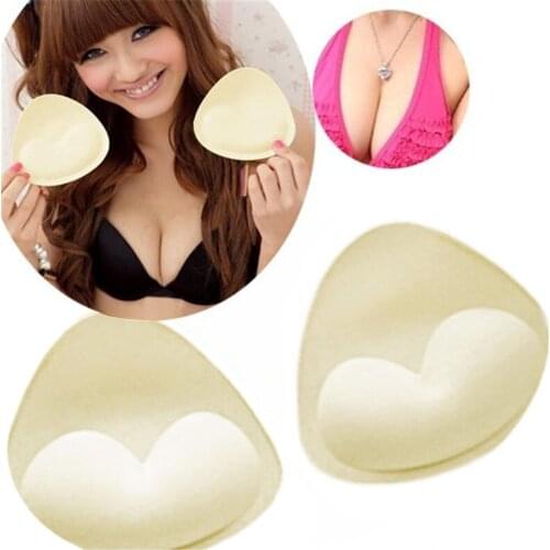 2 PCS Hot 2021 Bikini women Bikinis Swimsuit Bra Push Up Pushup Removeable Bra Pads womens Sponge Swimsuit bra Pads Inserts