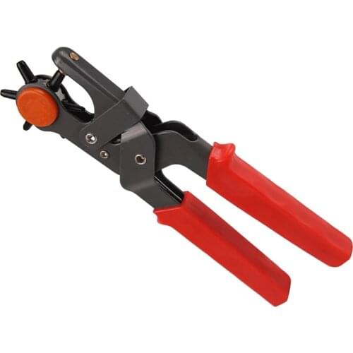 LMDZ Punching Revolving Leather Punch Plier Punch Hole Tool Puncher for Belts Saddle Watch Bands Strap Shoe Fabric Paper