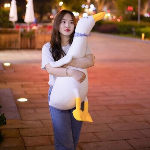 Fashion Cute Cotton Goose Stuffed Toys Animal Baby Accompanying Dolls Plush Comfort Dolls Soft Pillow Nordic Home Decor Gift