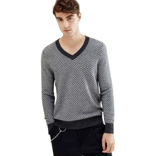 ZHILI 2018 Autumn Winter Mens Casual Sleeve Long Cashmere Sweater