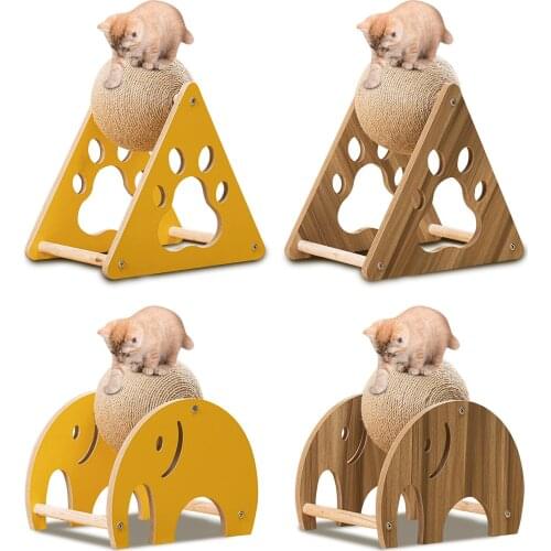 Pet Cat Catch Scratch Ball Sisal Rope Ball Pet Interactive Play Toy Cat Grinding Paws Scratcher Climbing Frame Pet Supplies Chic
