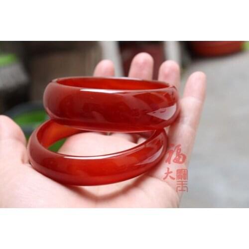 Natural Beautiful Stunning red pink green Natural hetian yu bangle bracelet 60MM