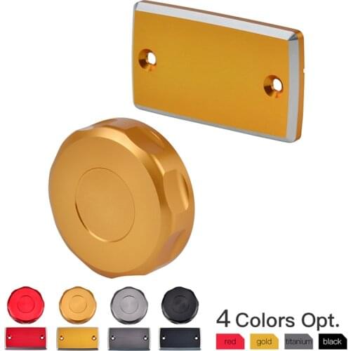 NICECNC Front Rear Brake Fluid Reservoir Master Cylinder Covers Caps Cases Kit For SUZUKI For SUZUKI GSX750F 1998-2006 GSX 750 F