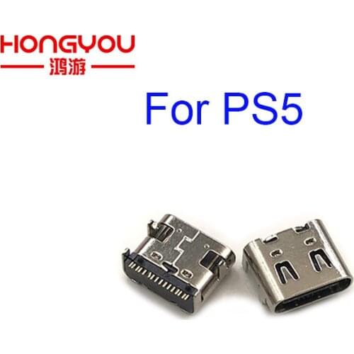 Original 50pcs Micro USB Charging Port Plug Power Connector Type-C Charger Socket for PlayStation 5 Dualshock PS5 Console