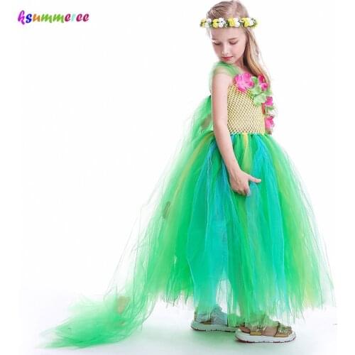 Girls Flower Tutu Dress with Cape Princess Elsa Dress for Christmas Halloween Birthday Party Costume Kids Glitter Fever Dress