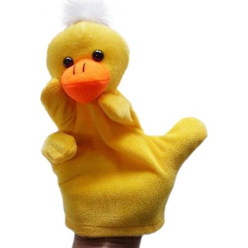 23cm Hand Puppet Delicate Baby Child Farm Plush Velour Animal Hand Glove Puppet Finger Sack Plush Toy Interactive Gift