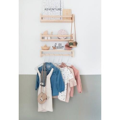 Assembled Bookshelf Kids Baby Room Wall Shelf Wooden Bookcase Shelf 3 Pieces 50 Cm shelves bookshelf Shelving Furniture for home