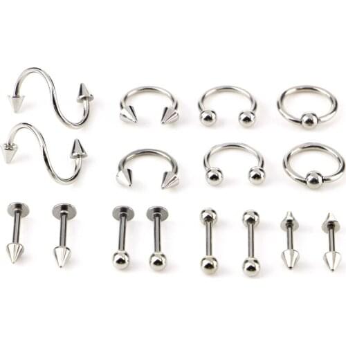 1 pack Nose Rings Earring Stud Septum Piercing for Women Men Fashion Piercing Nariz Piercing Earrings