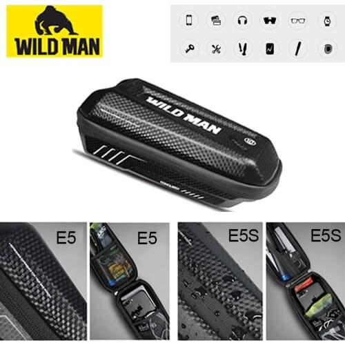 WILD MAN Mountain Bike Bag Top Tube Rainproof Waterproof Bicycle Front Ridge Bag Cycling Frame Bag Mtb Accesorios parts