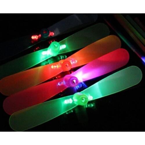 LED Flashing Flying Dragonfly Toy Plastic Helicopter Boomerang Children kids Party Christmas favors gift colorful
