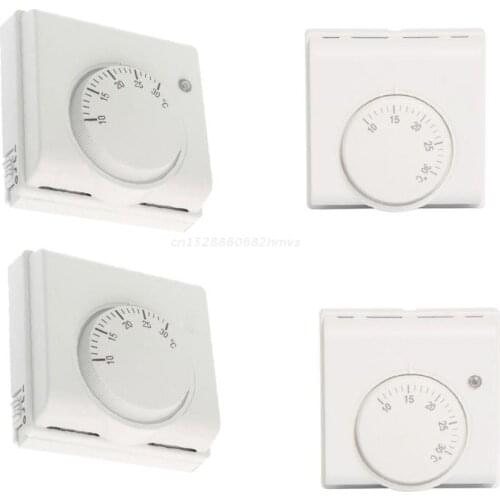 220V 6A Room Mechanical Thermostat Regulator Temperature Controller Air Condition and Floor Gas Boiler Heating Multi Dropship