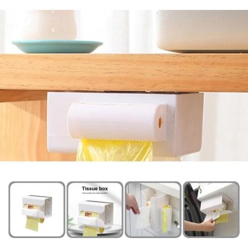 Convenient Modern Wall-Mounted Tissue Drawer Box Wide Application Tissue Holder Self Adhesive for Room