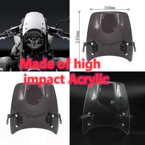 For BMW RNINET 2014 2015 2016 2017 2018-2020 Windscreen Windshield BMW R NINE T R9T R 9 T Wind Shield Screen Protector Parts
