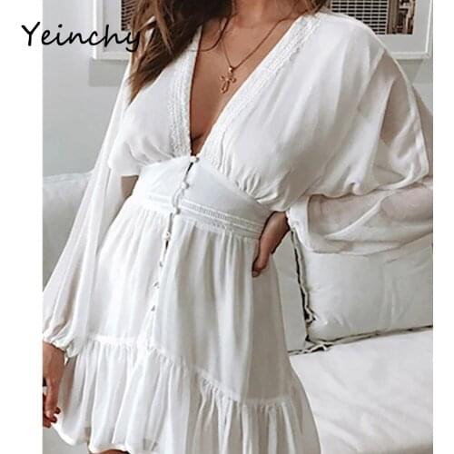 Yeinchy Summer Chiffon Dresses