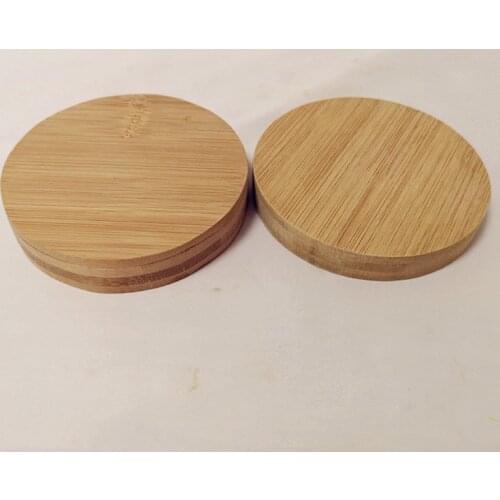 10pcs Diameter:100mm Thickness:5mm Natural Bamboo Board Round Wood Board Model Material Round Wood Chip Bamboo Wood Block DIY