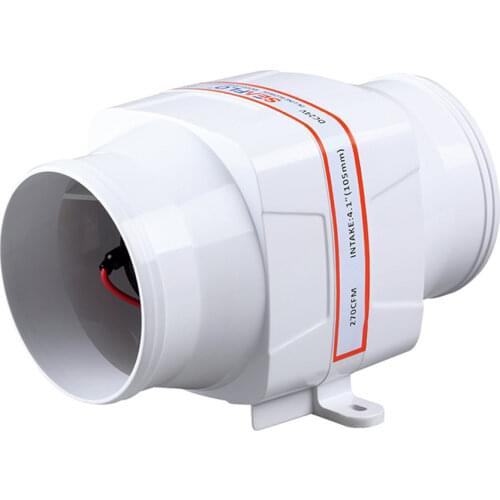 Boat Inline Bilge Blower Fan 12V 270 CFM Marine Galley Engine Ventilation