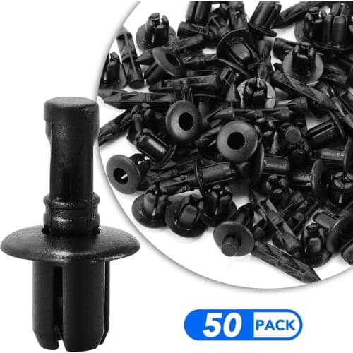 50Pcs 6mm Auto Fastener Clips for Subaru Forester Impreza Legacy Outback XV STI 2004 2014 2018 2019