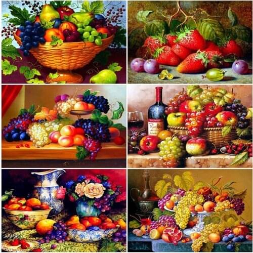 5D Diamond Painting Cross Stitch Fruit Picture With Rhinestones Diamond Mosaic Sale Full Square Drill Diamond Embroidery