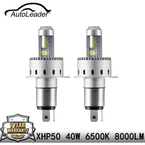 7S H4 H7 Led Car Headlight Automobiles LED Bulb XHP-50 40W 8000LM H1 H11 9005 9006 Car Styling 6500k DC12-24V