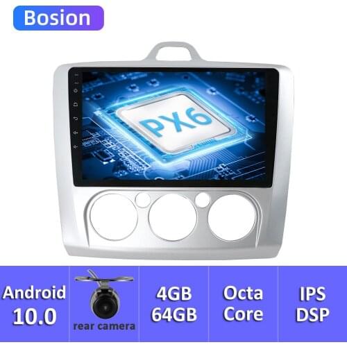 Bosion Android 10 Octa Core Car Radio Player GPS Navi For ford for focus 2004-2010 2 3 Mk2/Mk3 head unit 4G+64G Car DVD IPS DSP