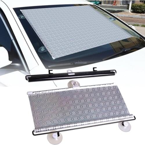 Car Retractable Sunshade Windscreen Heat Insulation Protection Auto Front Window Anti-UV Sun Shade