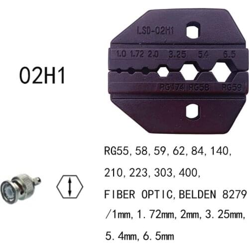 A02H1 A-02H1 Die Sets for LS-02H1 HS-02H1 FSE-02H1 AM-10 AM-30 EM-6B1 EM-6B2 crimping pliers Crimping machine one set tool